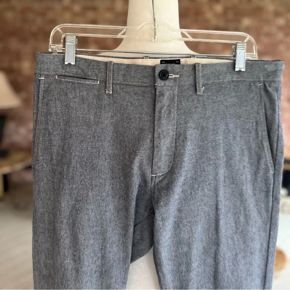 J. Crew Men’s Pants 484 Slim Stretch Twill Gray Cotton 31 x 32 Preppy Chino